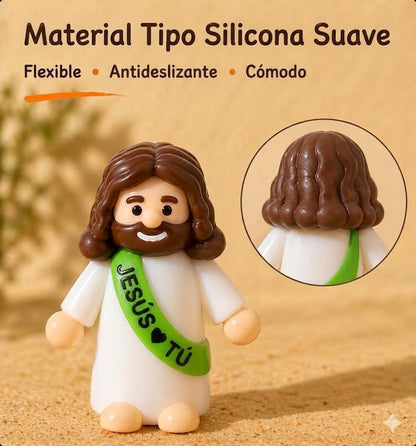 Minifiguras coloridas de Jesús