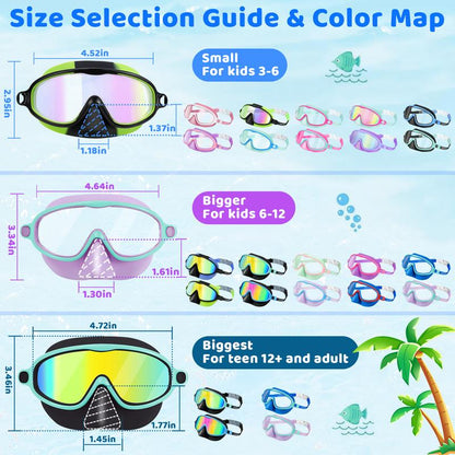 UV Protection Anti-Fog Swim Googles