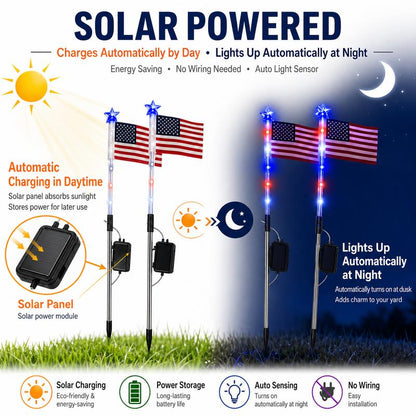 8 Piece Flag Light Set
