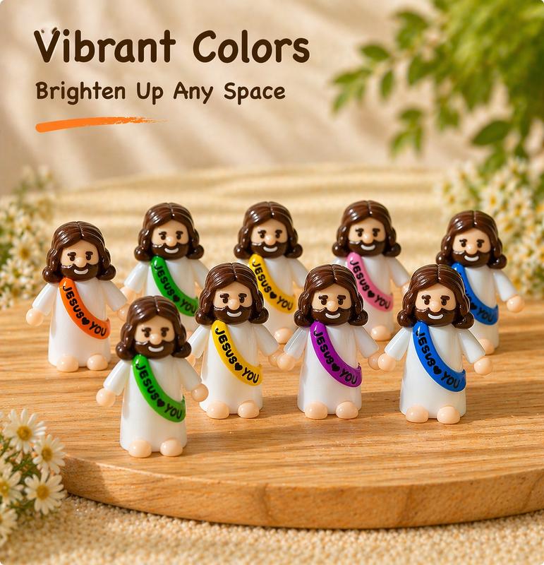 Colorful Mini Jesus Figurines