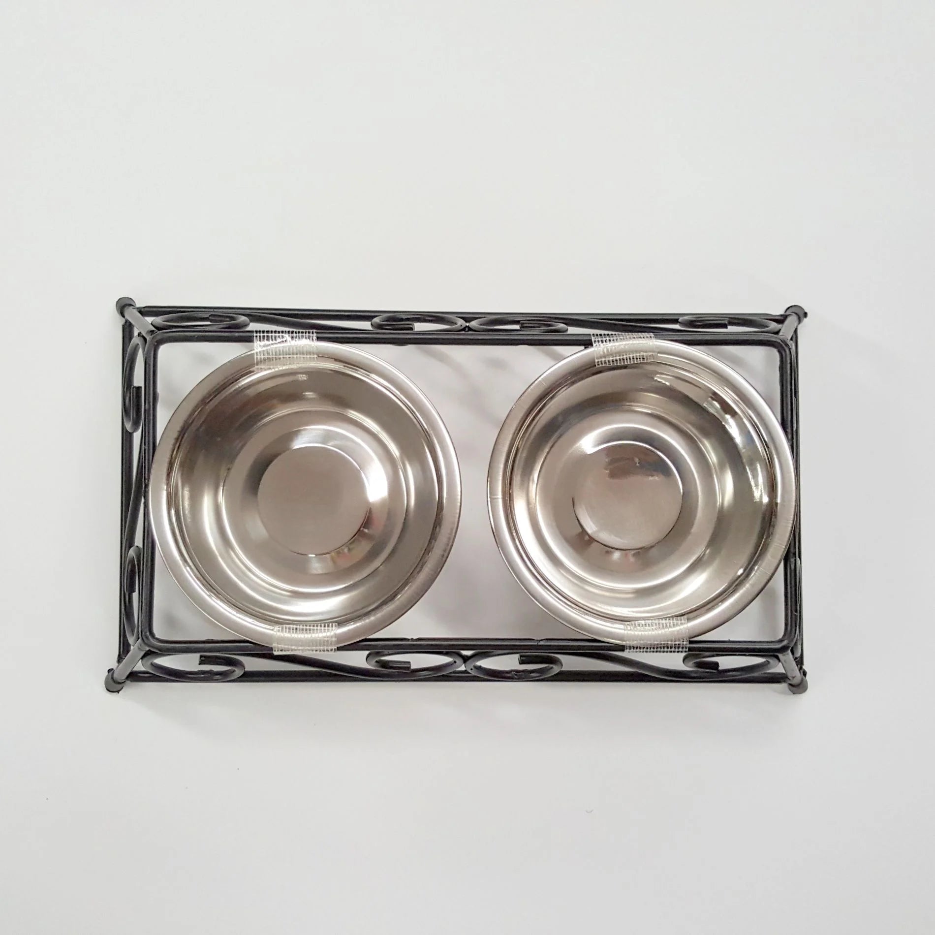 Gofetch Stainless Steel Pet Food Bowl with Double Diner