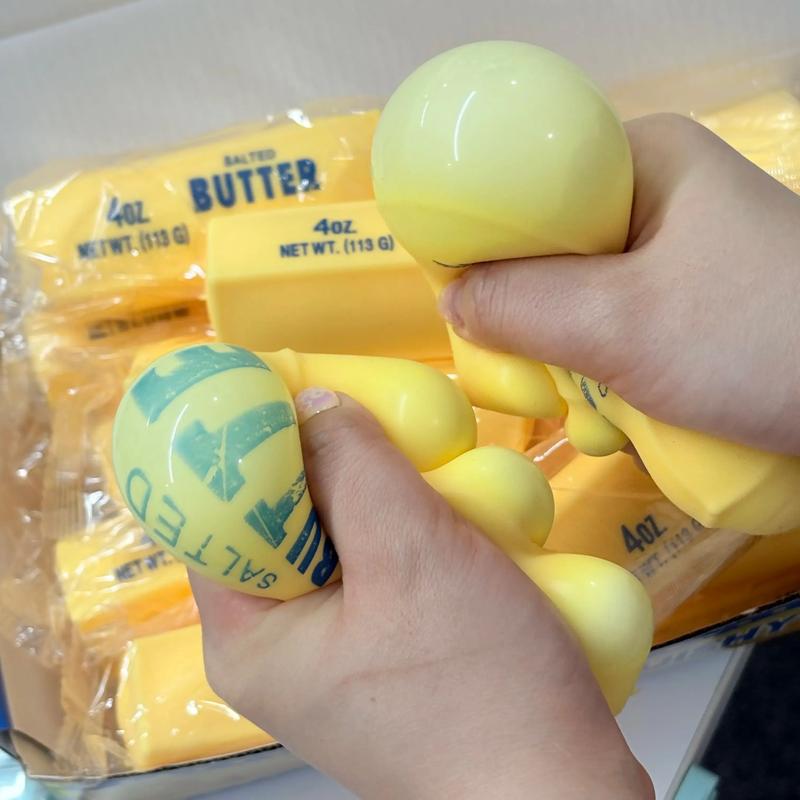 Ultra soft butter stress toy