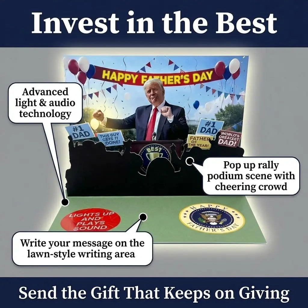 Talking Pop Up Fathers Day Card