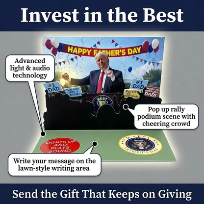 Talking Pop Up Fathers Day Card