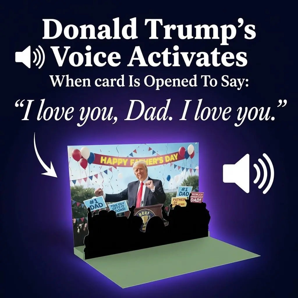 Talking Pop Up Fathers Day Card