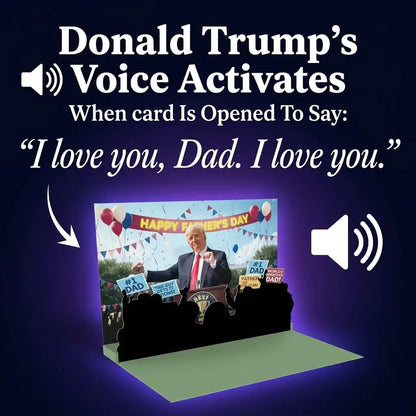 Talking Pop Up Fathers Day Card