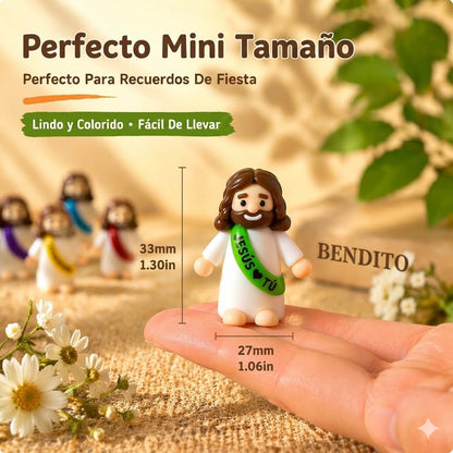 Minifiguras coloridas de Jesús