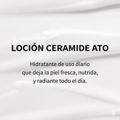 Loción de ceramidas para piel seca y sensible