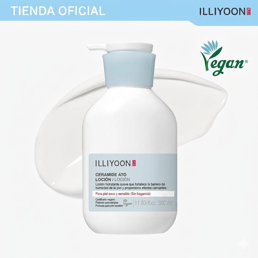 Loción de ceramidas para piel seca y sensible