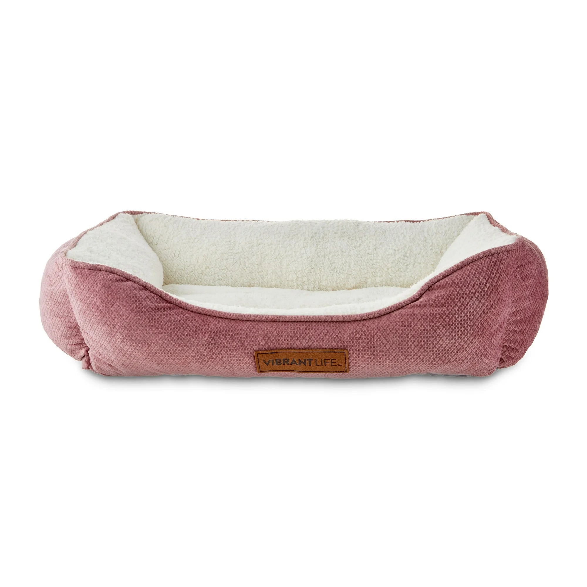 Vibrant Life Premium Plush Cuddler Pet Bed for Dogs & Cats, Machine Washable