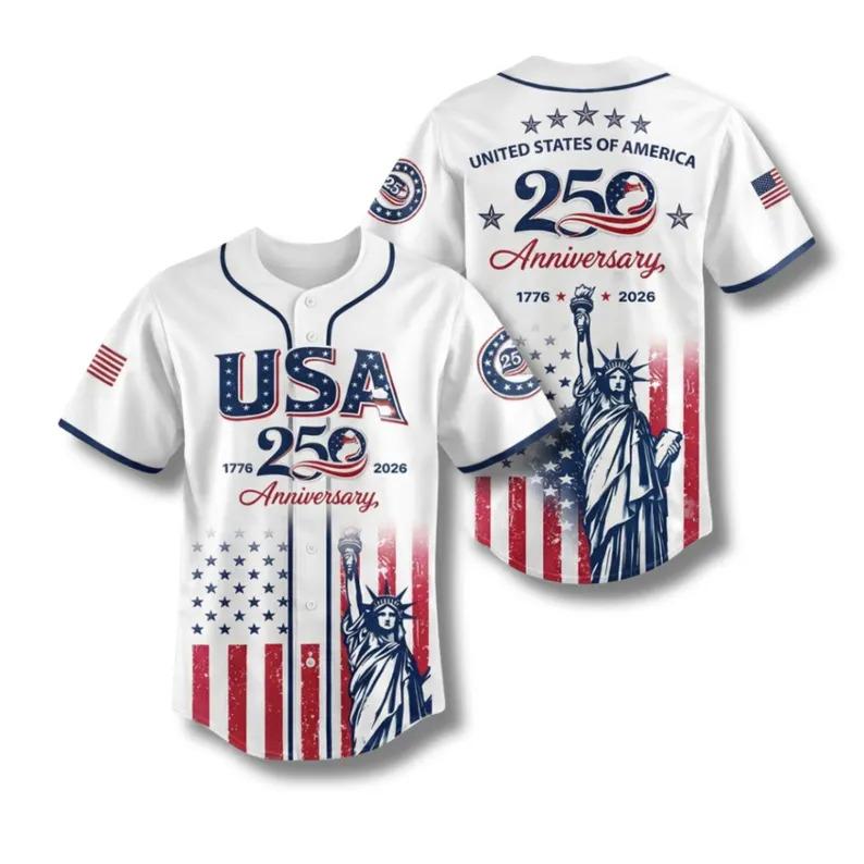 USA 250th Anniversary Baseball Jersey