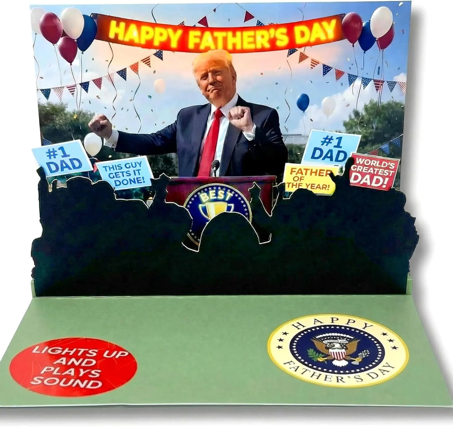 Talking Pop Up Fathers Day Card