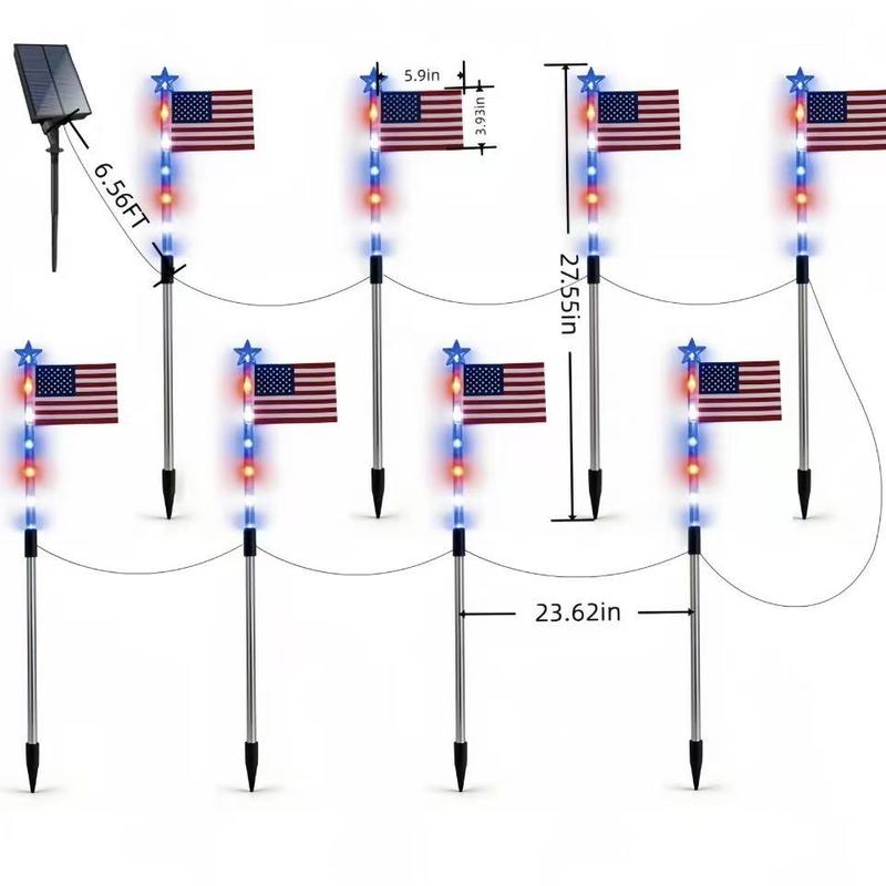 8 Piece Flag Light Set