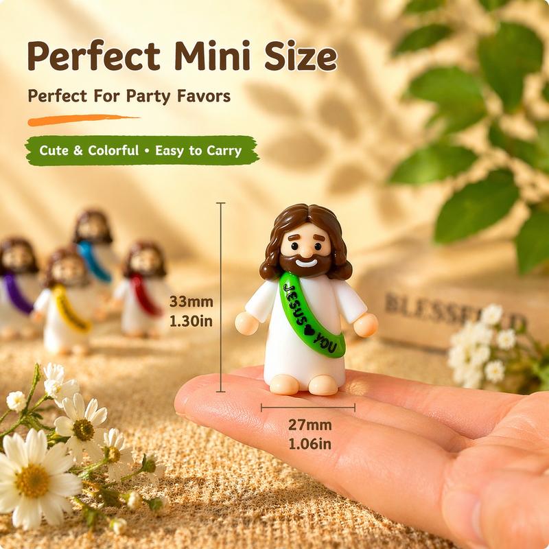 Colorful Mini Jesus Figurines